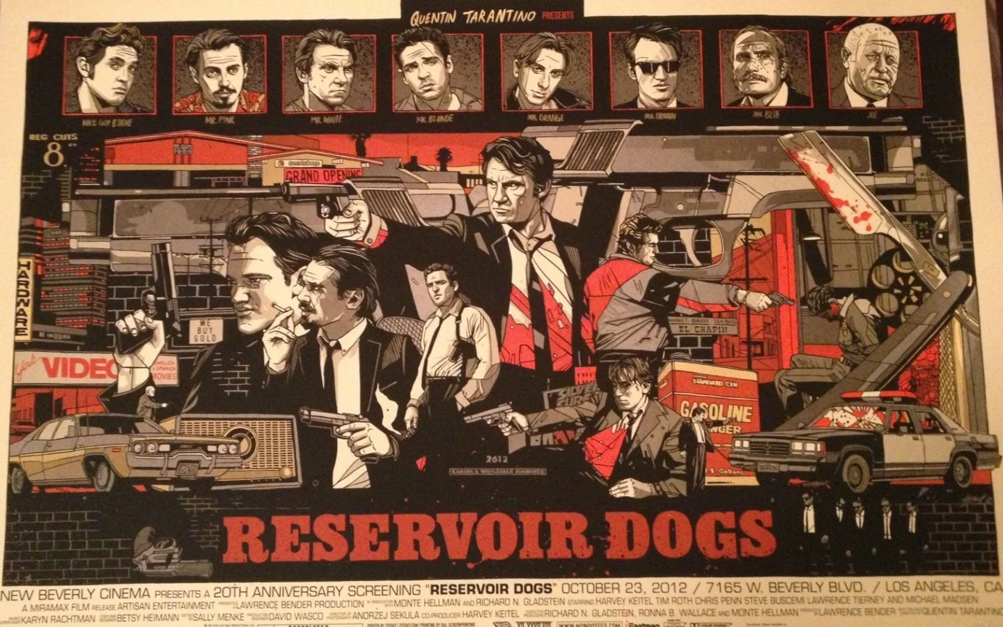 Reservoir Dogs, Quentin Tarantino poster