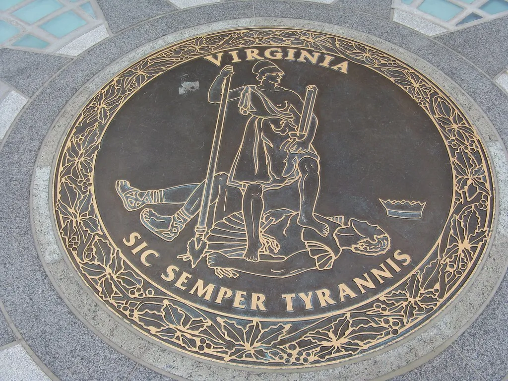 Virginia state motto: Sic Semper Tyrannis